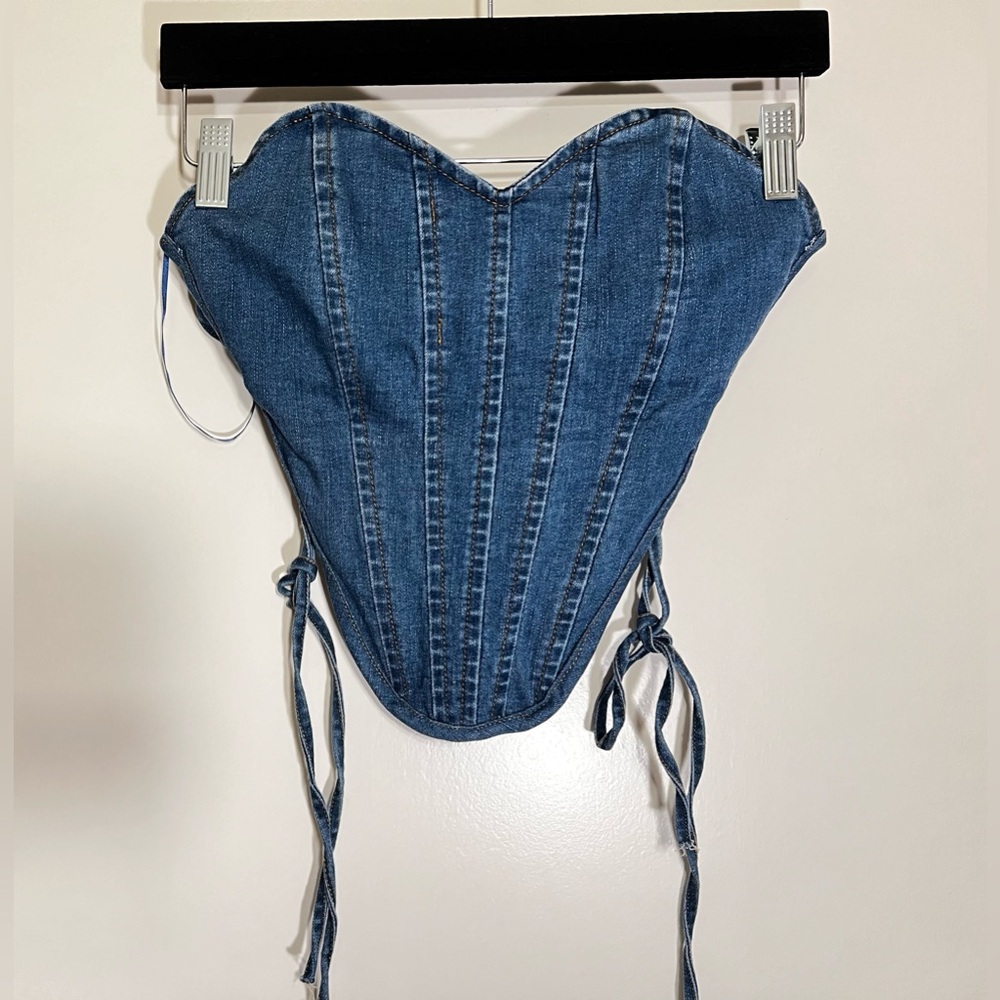 Hey Babe Denim Corset